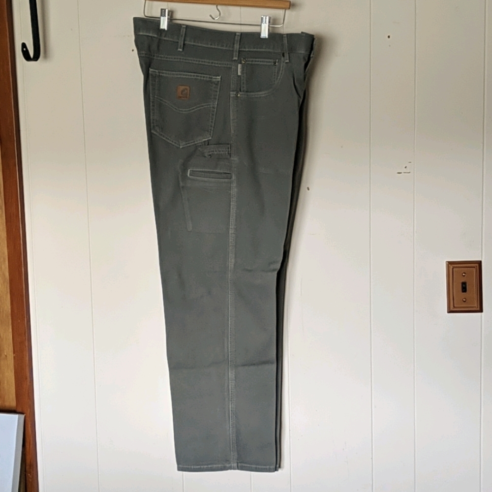 Carhartt loose fit grey carpenter pant 38x30 NWOT